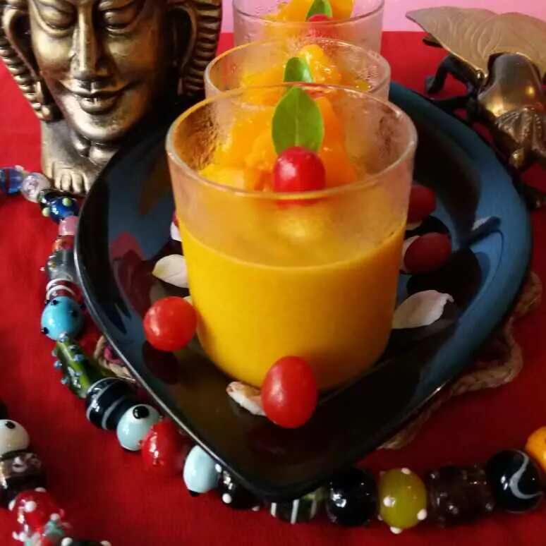 How to make Eggless Brazilian Mango Mousse Recipe