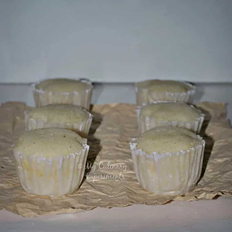 How to make Eggless Rose And Cardamom Cupcakes Recipe
