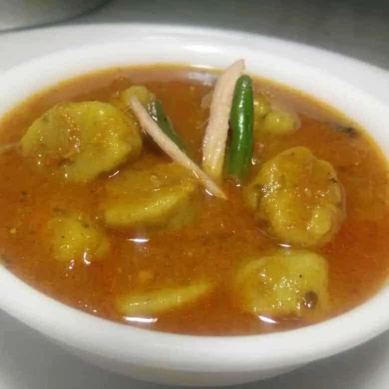 How to make Gatta Curry With Wheat Flour Recipe