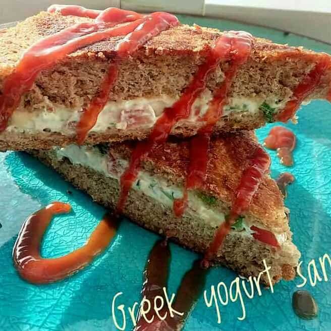 How to make Greek Yogurt Sandwhich Recipe