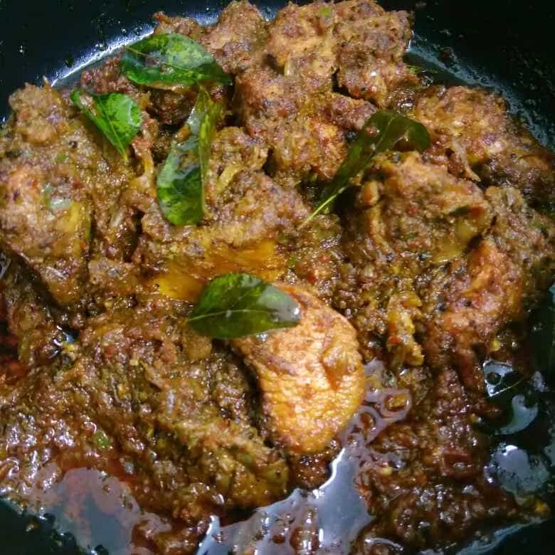 How to make Karaikudi Chicken Fry/karaikudi Chicken Varuval Recipe