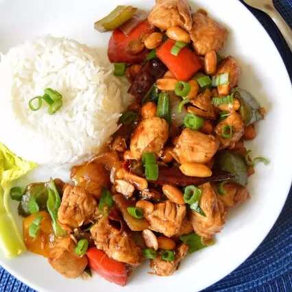Kung pao chicken (gong bao)
