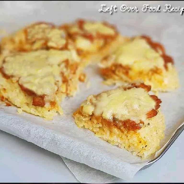 How to make Leftover Rice Pizza Recipe