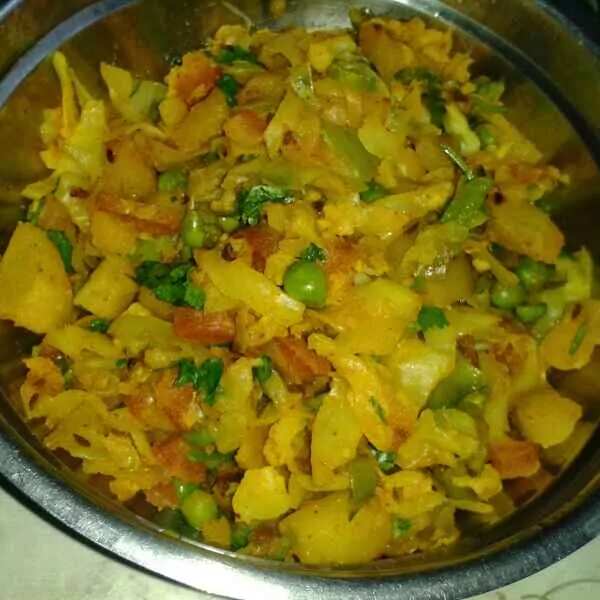 How to make Mix Vegetable Paratha Recipe