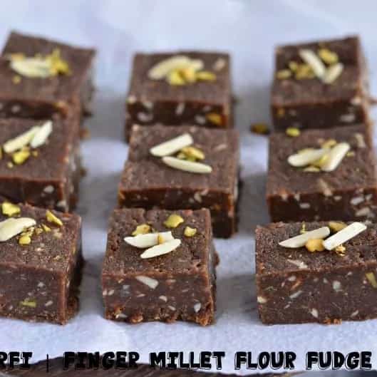 How to make Nachni Barfi With Peanut Butter Recipe Recipe