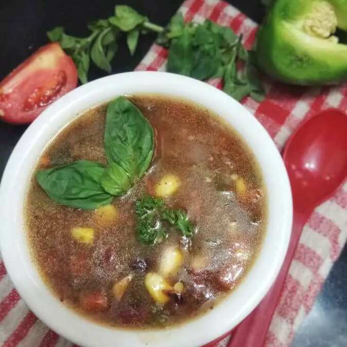 One Pot Beans And Corn Soup