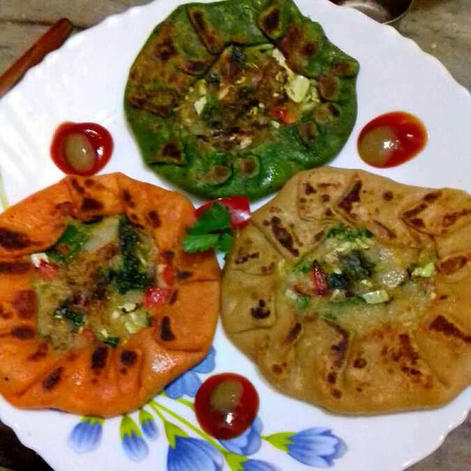 Open Veg Paratha
