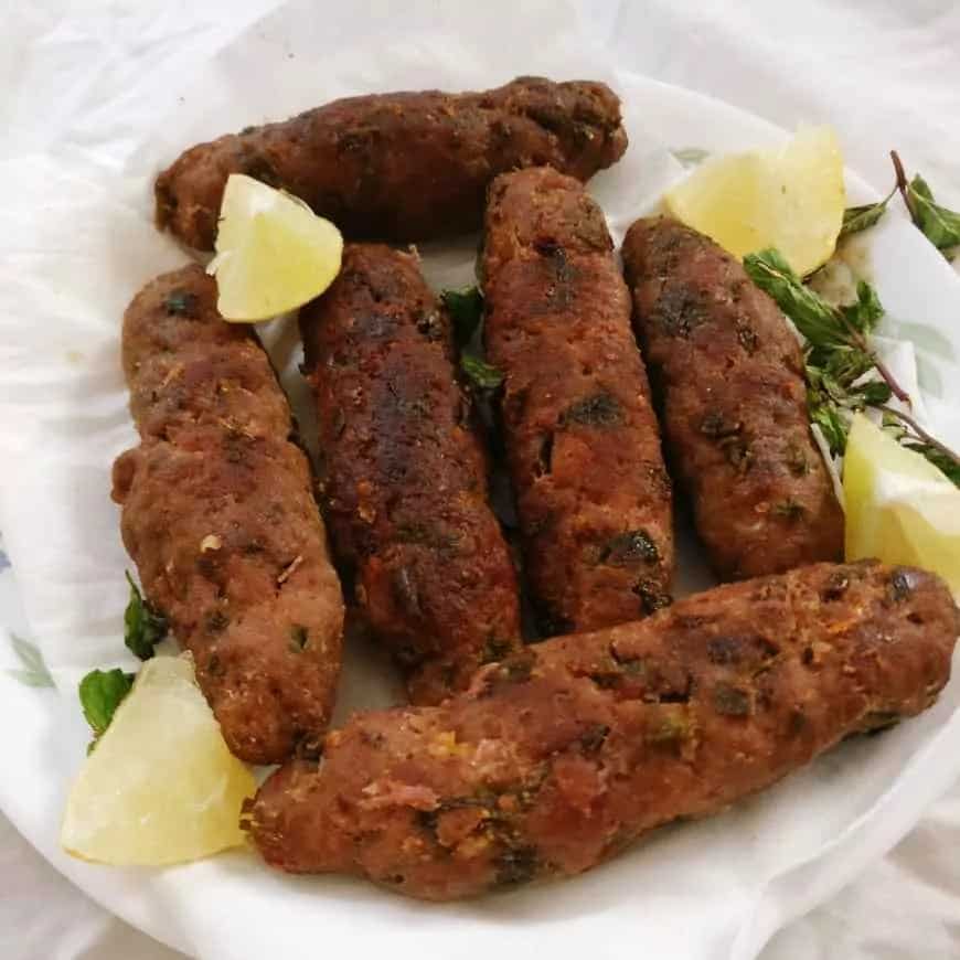 How to make Pan Fried Mutton Seekh Kebab Recipe