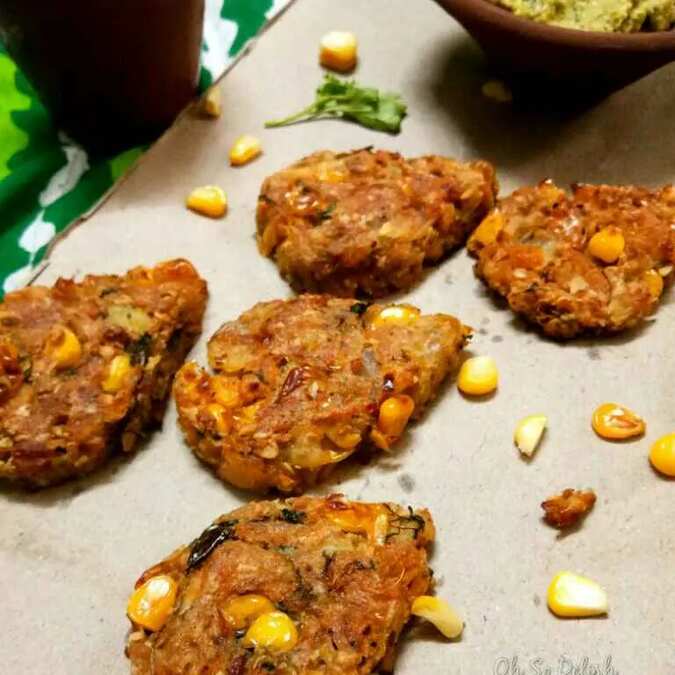 Paneer And Corn Baked Cutlet