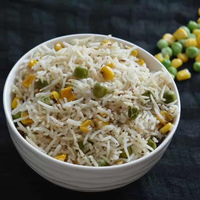 Peppery Corn & Peas Rice