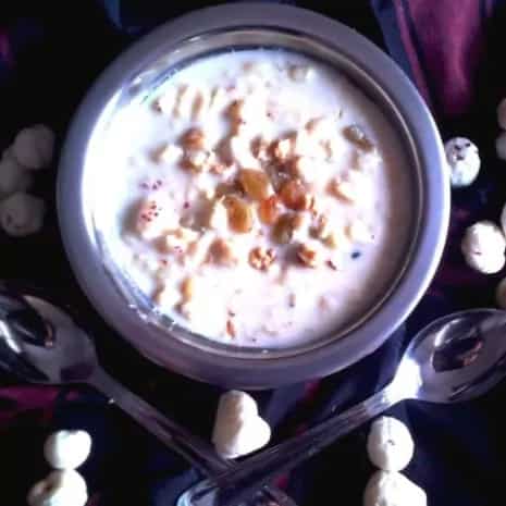 How to make Phool Makhane Ki Kheer Recipe