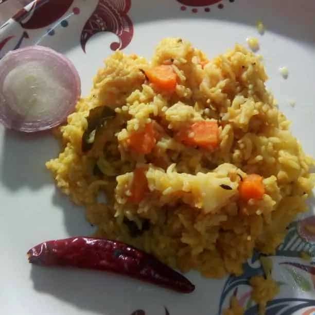 How to make Sambar Rice For Babies(above 15 Yr) Recipe