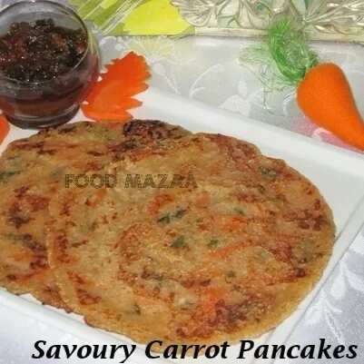 How to make Savoury Carrot Pancakes Recipe