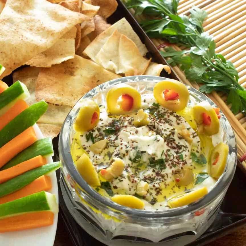 How to make Spiced Labneh (middle Eastern Yogurt Dip) Recipe