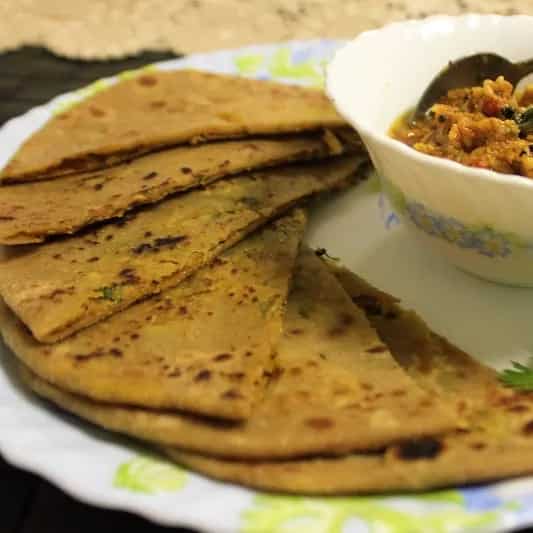 How to make Stuffed Green Papaya Paratha Recipe