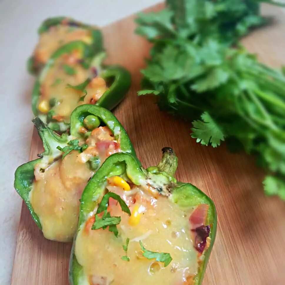 How to make Stuffed Paneer Cheese Capsicum Recipe