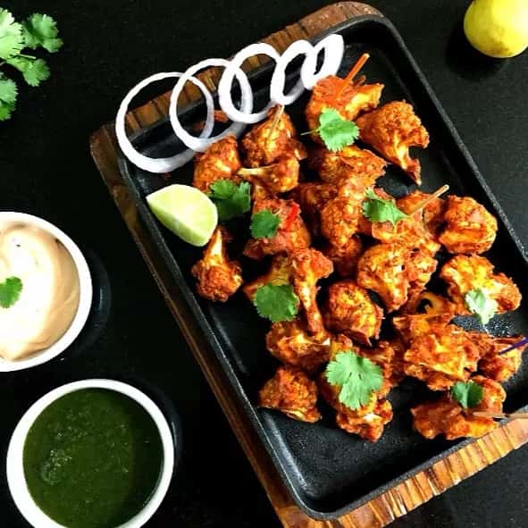 How to make Tandoori Gobi Tikka/baked Cauliflower Bites Recipe