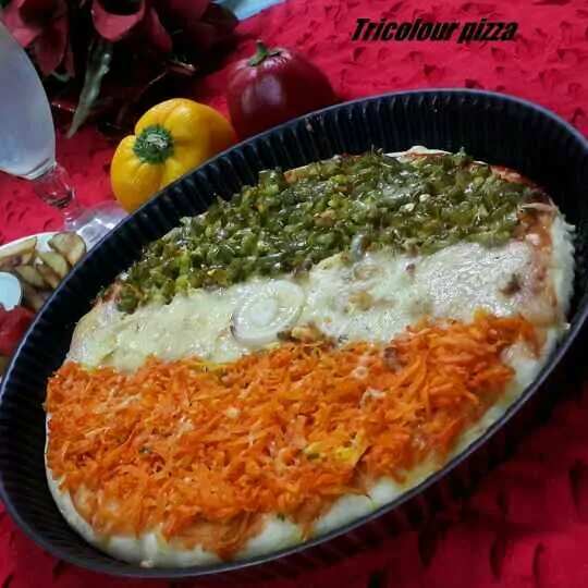Tricolor pizza