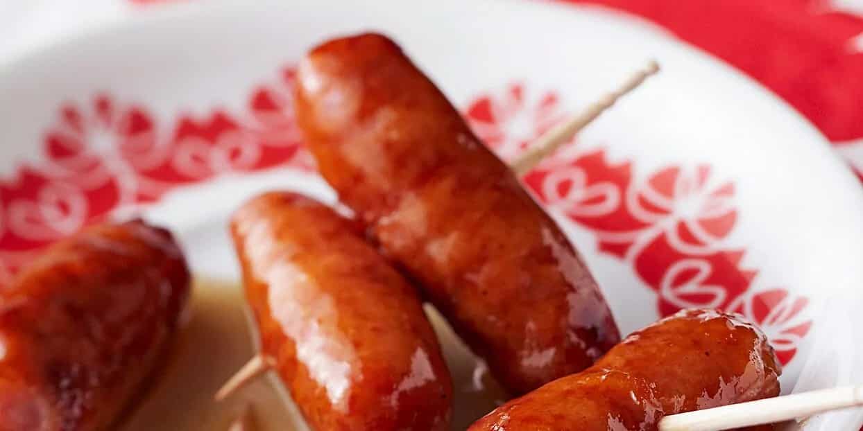 How to make Bourbon-glazed Cocktail Sausages Recipe