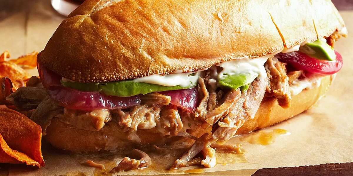 Cola-Chipotle Pork Tortas Cola-Chipotle Pork Tortas