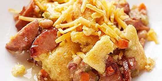 Corn Bread-Topped Sausage Bake