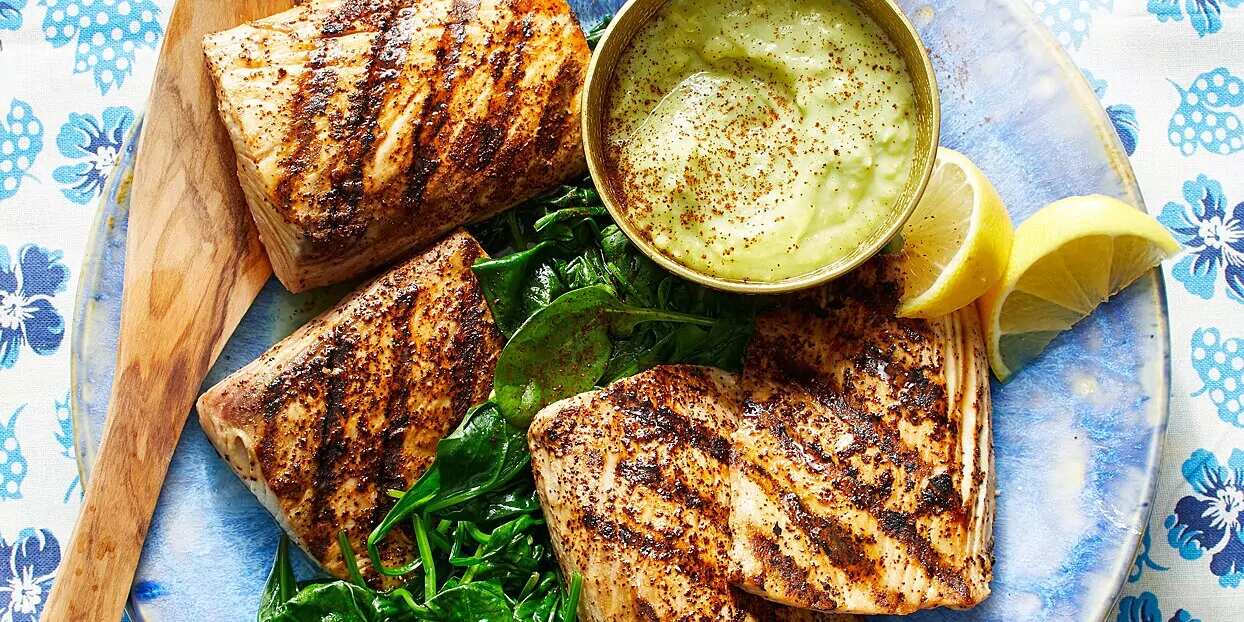 How to make Pan-grilled Mahi Mahi With Avocado Sauce Recipe