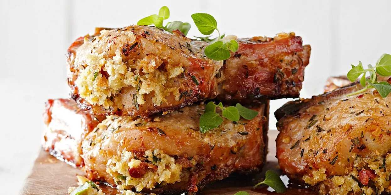 How to make Pancettastuffed Pork Chops Alla Fiorentina Recipe