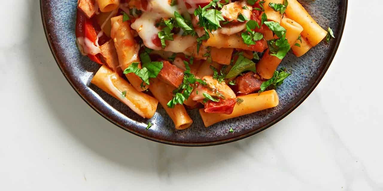 How to make Pressure Cooker Ziti With Italian Chicken Sausage Recipe