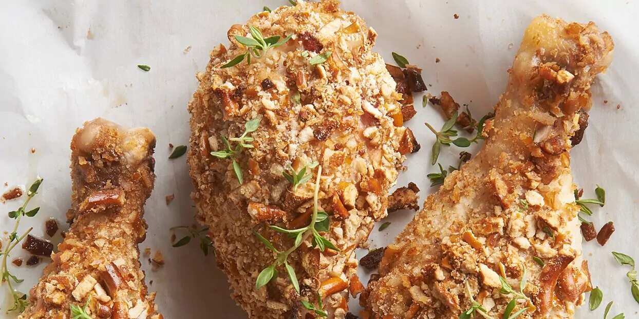 How to make Pretzel Chicken With Figmustard Dip Recipe