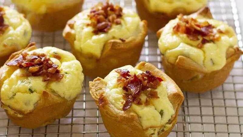 Bacon Quiche Crescent Cups