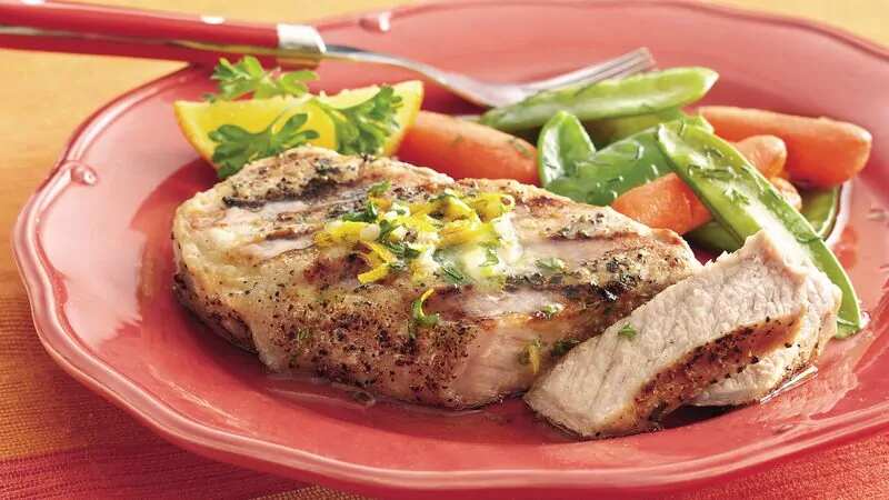 Grilled Orange-Parsley Pork Chops