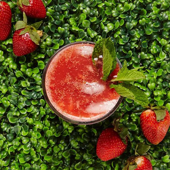 Strawberry Peach Cocktail