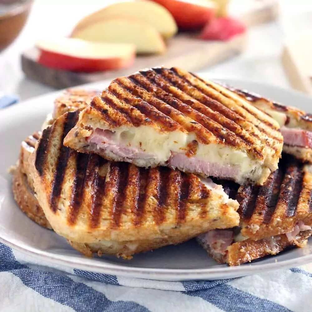 How to make Ham, Apple, Swiss Panini Recipe