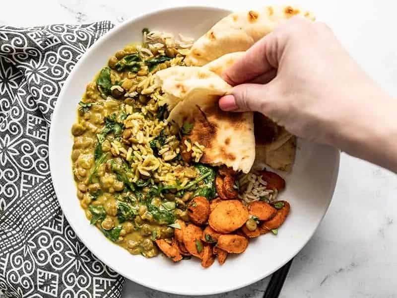 How to make Creamy Coconut Curry Lentils With Spinach Recipe