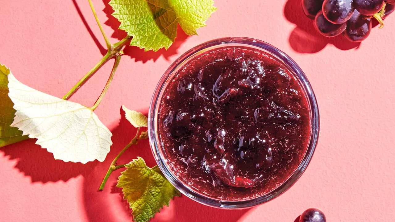 How to make Italian Plum And Coronation Grape Jam Recipe