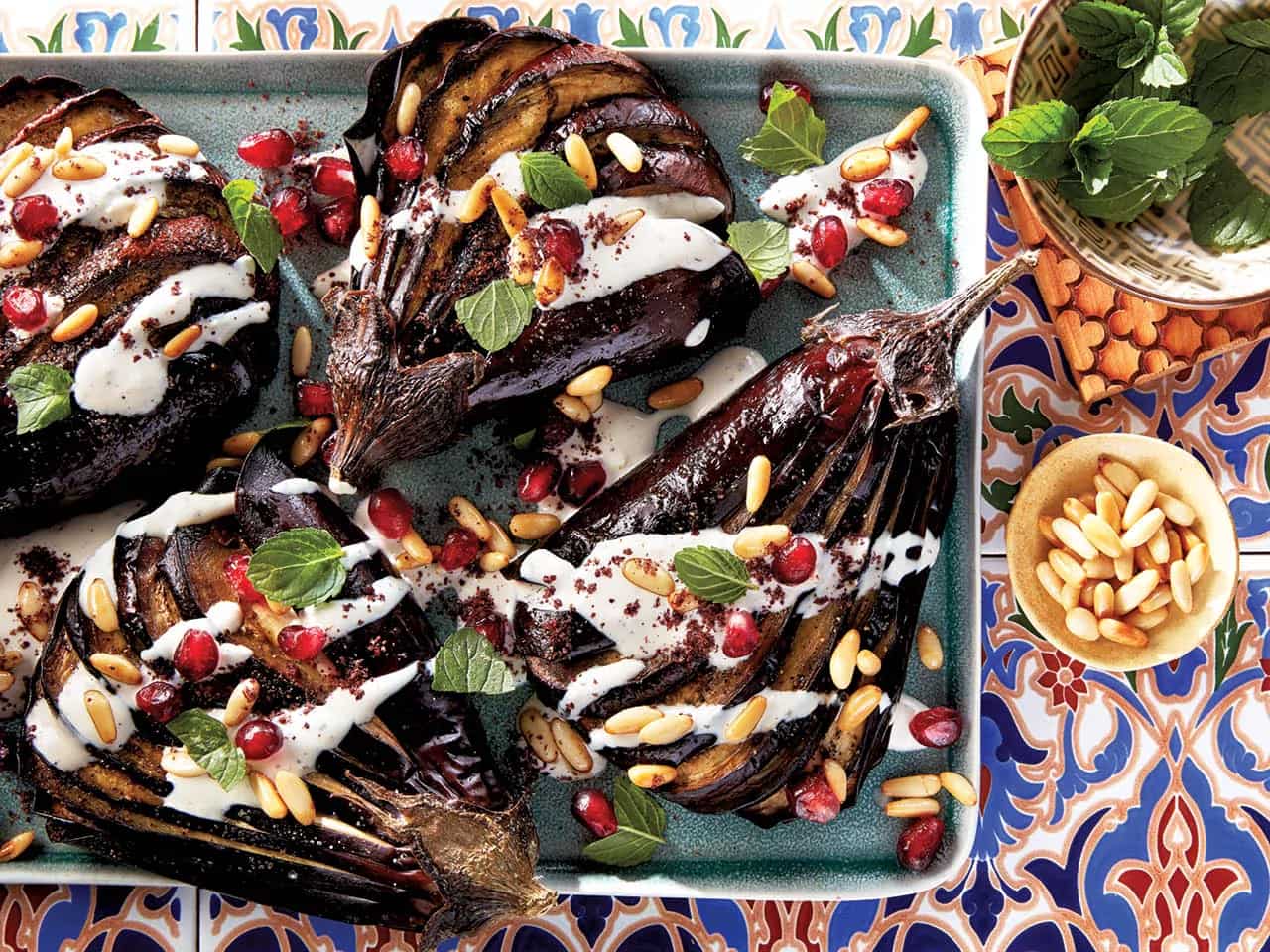 How to make Roasted Eggplant With Sumac Tahini Sauce Recipe