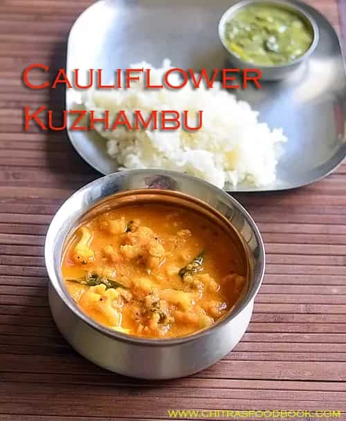 How to make Cauliflower Kuzhambu For Rice, Idli , Dosa And Roti Recipe