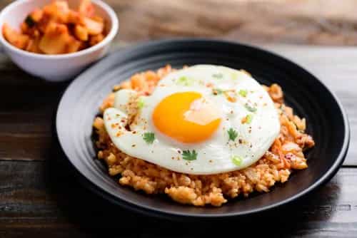 How to make Korean Radish Kimchi Fried Rice Recipe