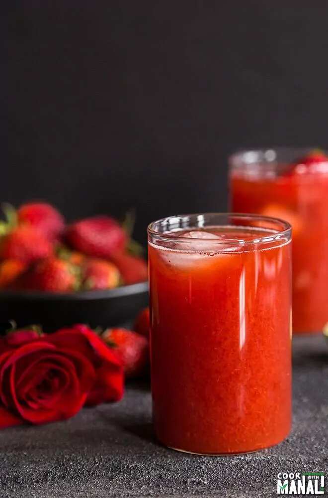 How to make Strawberry Rose Iced Tea Recipe