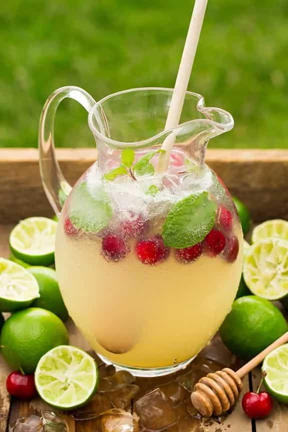 How to make Sparkling Honey Limeade Recipe
