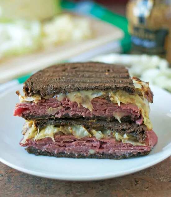 Corned Beef and Cabbage Grilled Cheese