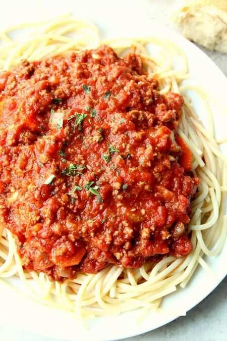 Slow Cooker Bolognese Sauce