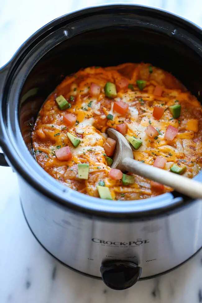 How to make Slow Cooker Enchilada Stack Recipe