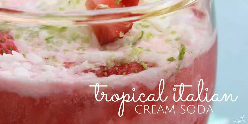 How to make Tropical Italian Cream Soda Recipe