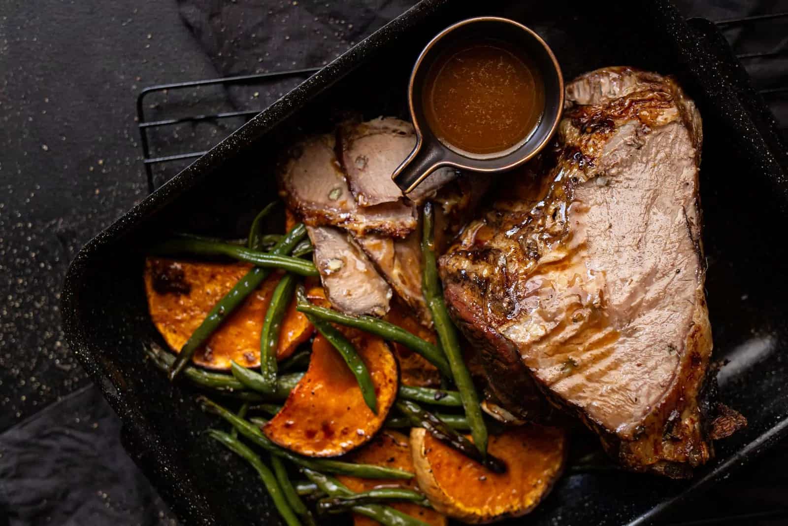How to make Sunday Lamb Roast With Gravy And Roasted Vegetables Recipe
