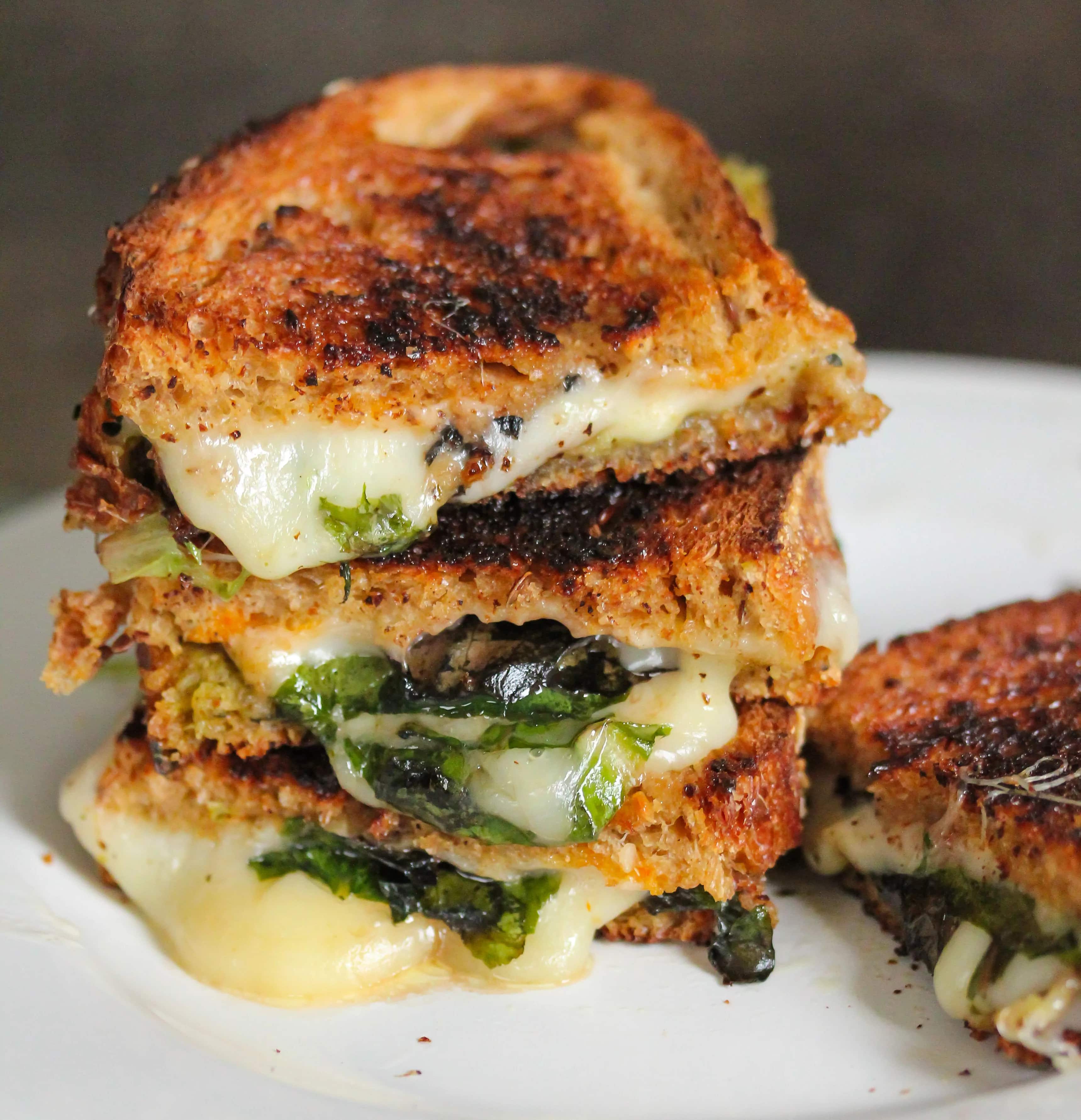 How to make Grilled Cheese And Spinach Sandwich Recipe