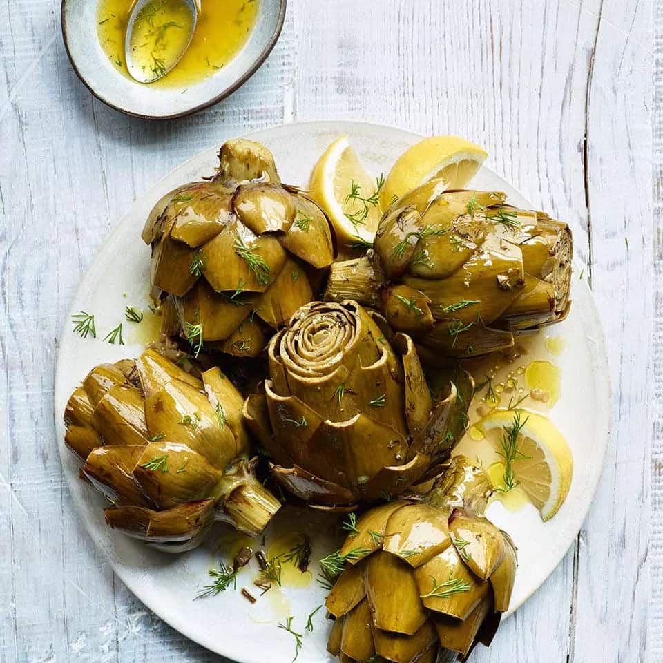 How to make Artichokes With Lemon & Dill Recipe