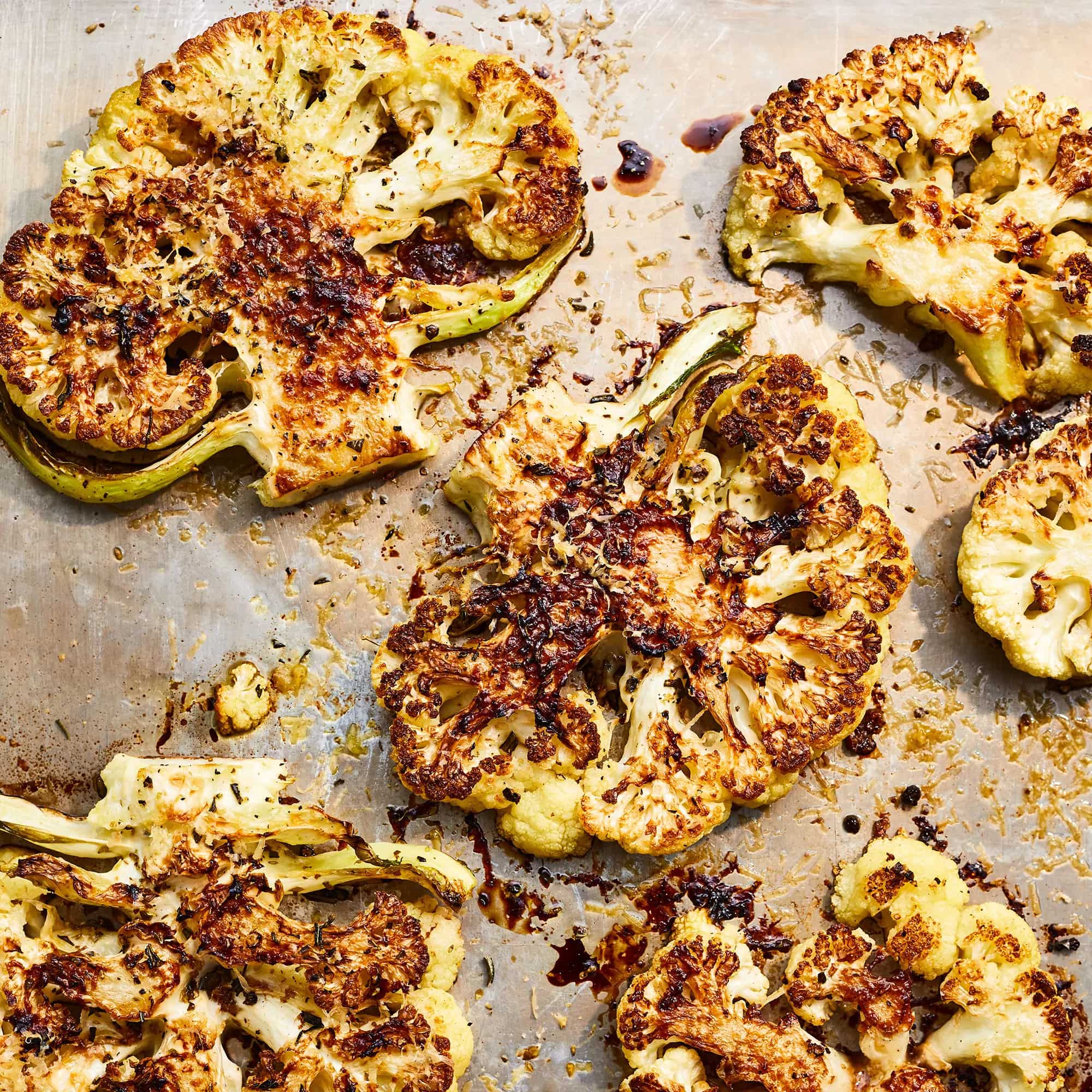 How to make Balsamic-parmesan Cauliflower Steaks Recipe