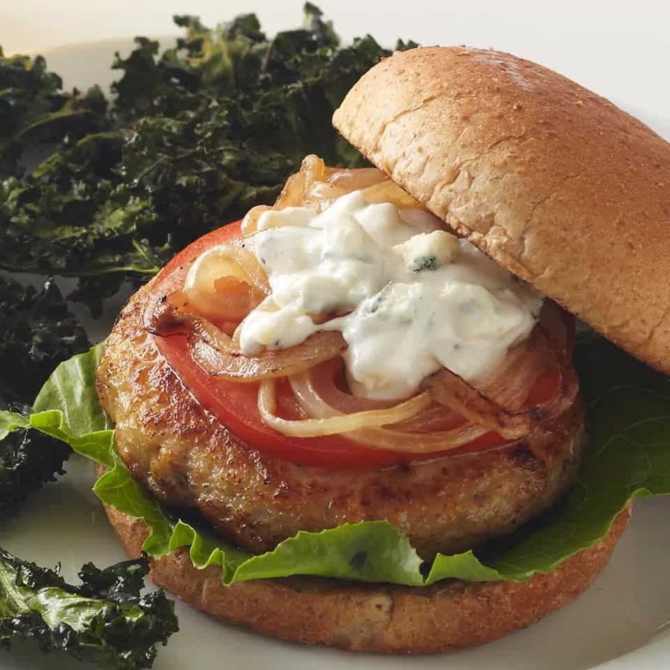 How to make Blue Cheese Chicken Burger Recipe