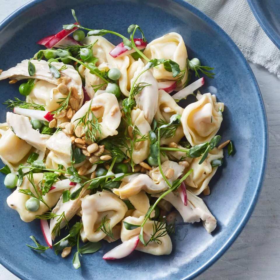 How to make Chicken & Spring Vegetable Tortellini Salad Recipe